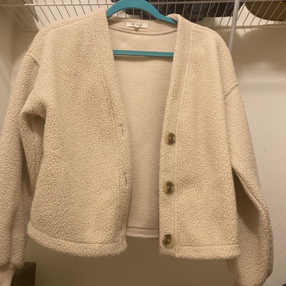 Madewell cropped cardigan size small